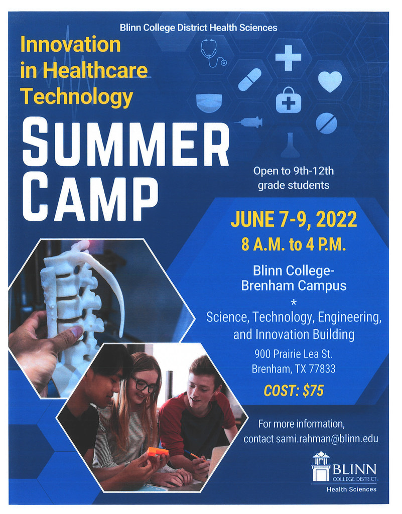  Innovation in Healthcare Technology Summer Camp